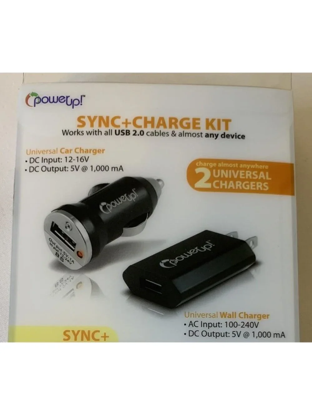 PowerUp Universal USB Sync Charge Kit Micro USB 30-Pin Car Wall Chargers NEW